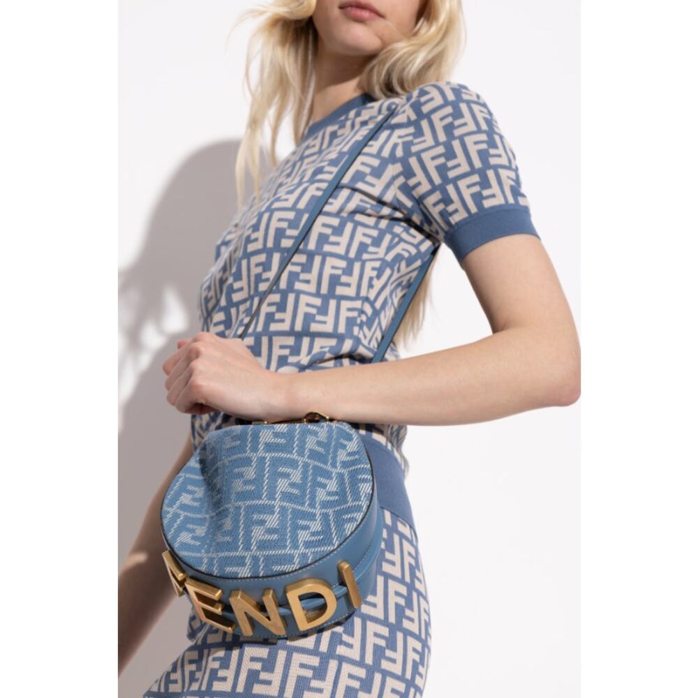 NEW FENDI FENDIGRAPHY BLUE HOBO SHOULDER BAG PURSE NWT AUTHENTIC!